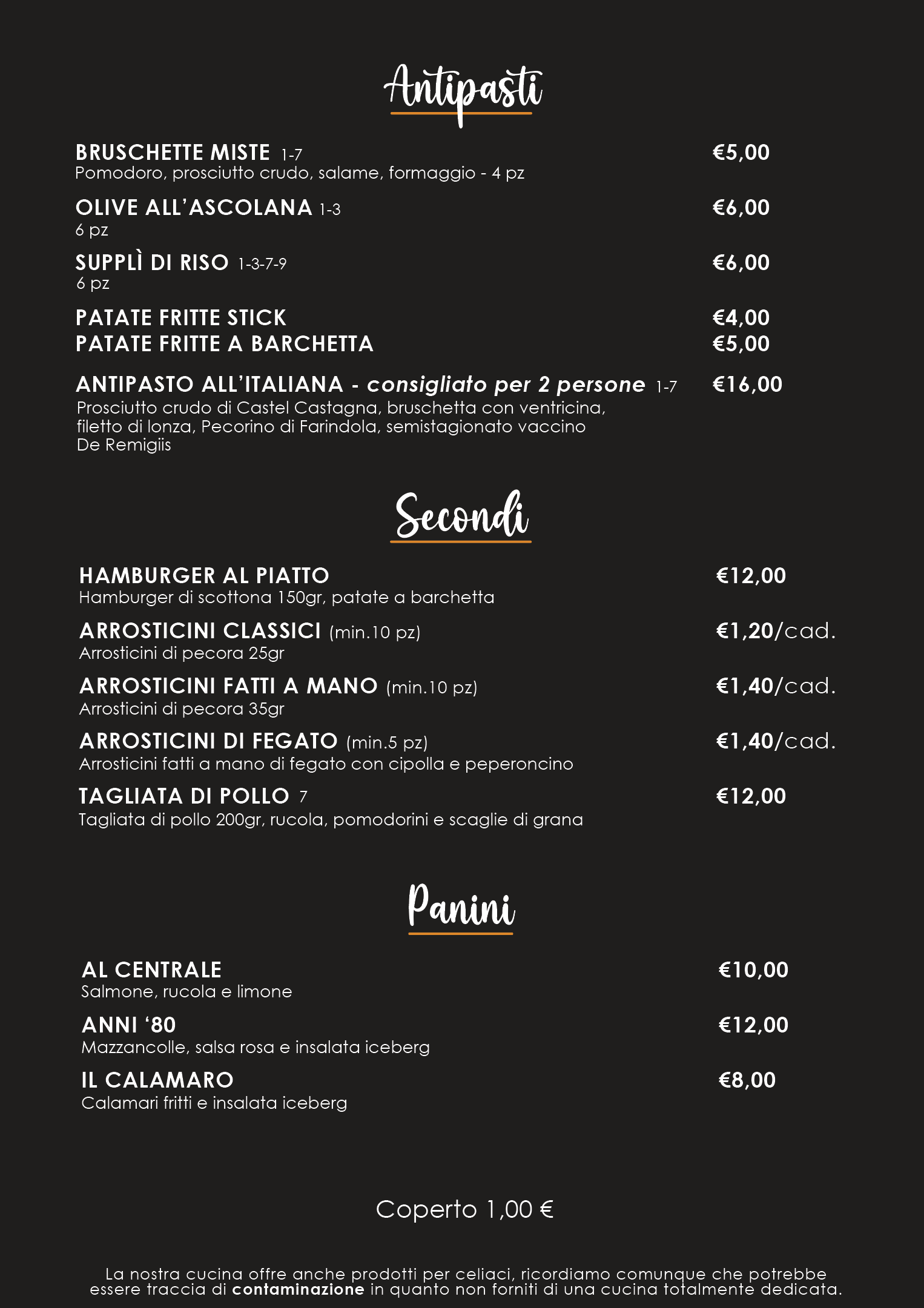 Menu Cena, pagina 2